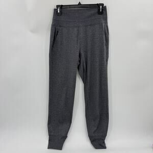 ATHLETA Venice Jogger Pant Size XS High Waist Grey Jersey Stretch Pockets